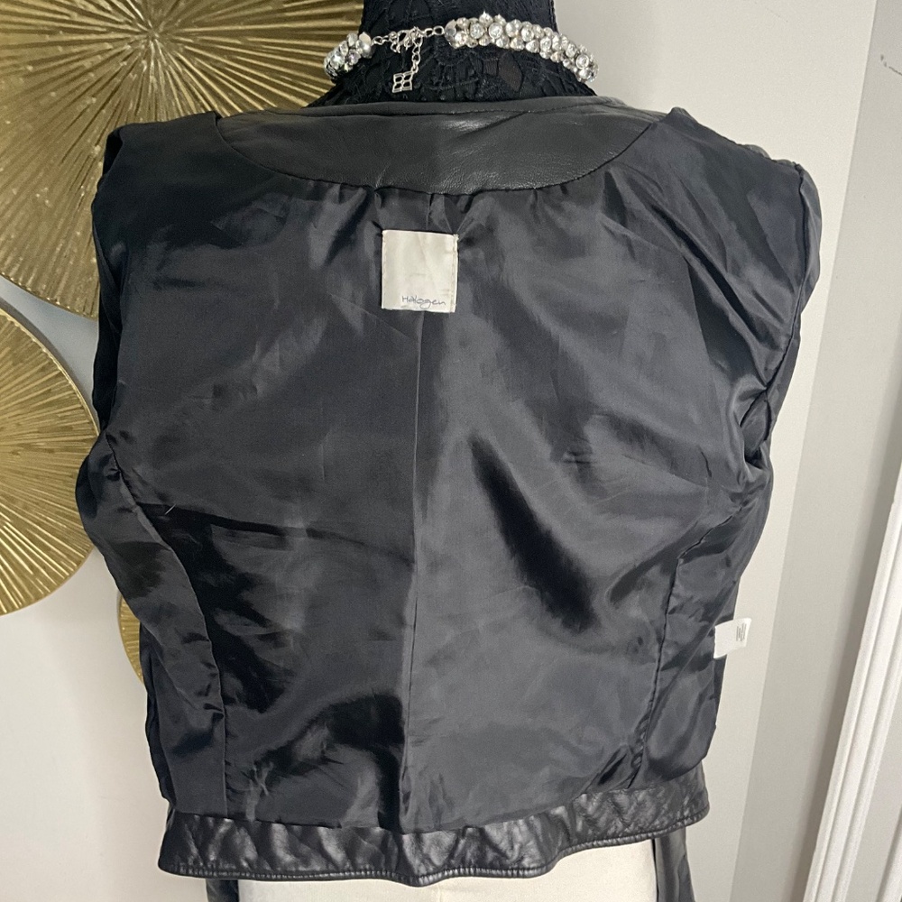 * Halogen Leather Motorcycle Jacket * - image 5